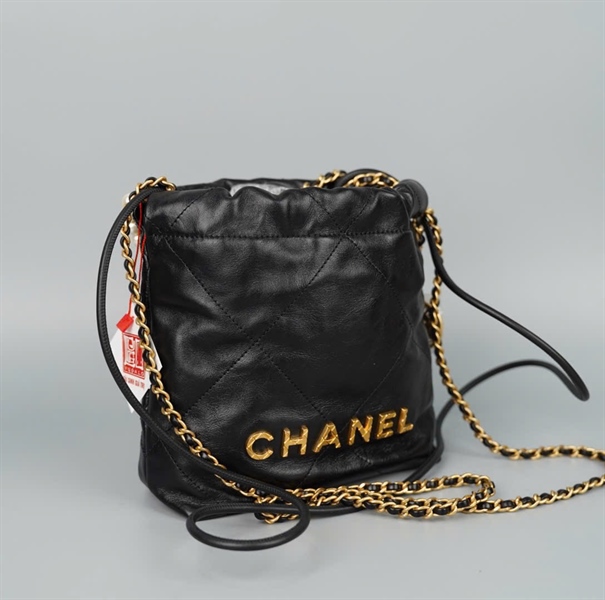 Túi Chanel Hobo đen (UH3615A7) sz18 (BQ) KG+