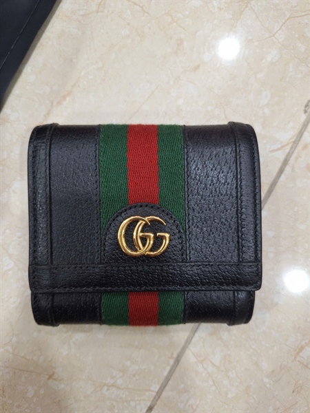 Ví GG ophidia đen gập 2 (BQ) KG+