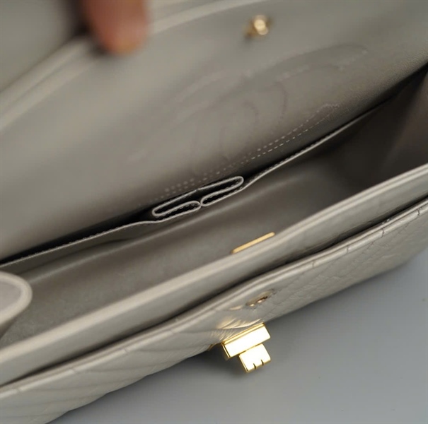 Túi Chanel Classic xám (PKHHG27C) sz24 (BQ) KG+