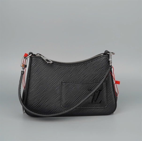 Túi LV Marelle vân đen kèm ví+ gương 2 strap sz20 KG+