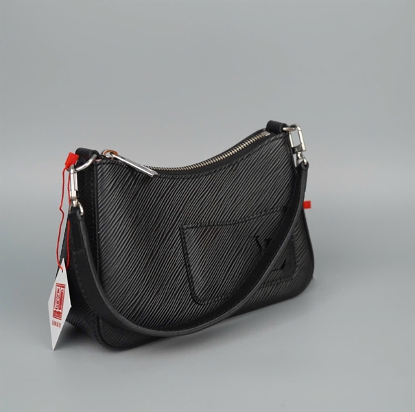 Túi LV Marelle vân đen kèm ví+ gương 2 strap sz20 KG+