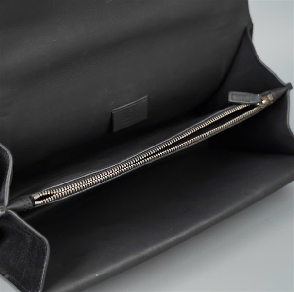 Túi GG Dionysus đen viền đính đá (493075) sz27 (BQ) KG+