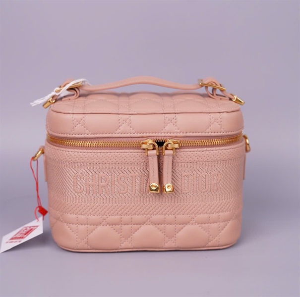 Túi Dior cốp hồng sz18 (BQ) KG+