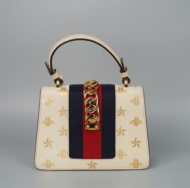 Túi GG Sylvie trắng (470270493075) 2strap sz20 (BQ) KG+