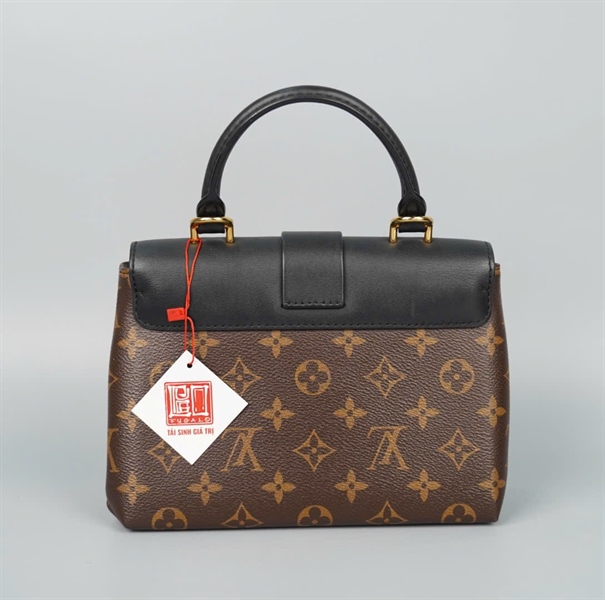 Túi LV Locky hoa nâu nắp đen có lót form (AA4189) sz20 (BQ) KG+