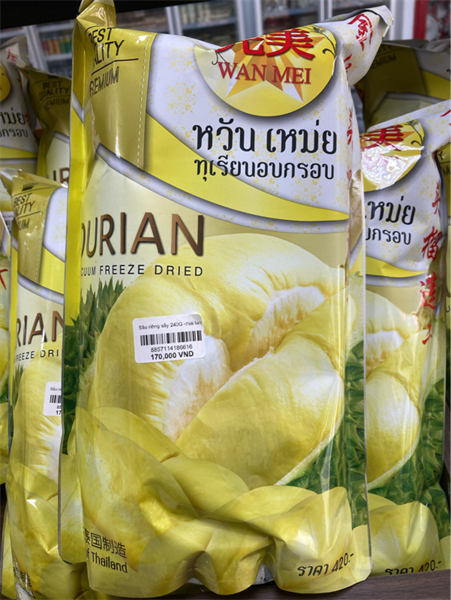 Sầu riêng sấy 240G -thái lan