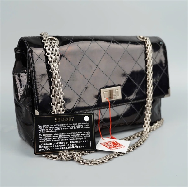 Túi Chanel đen bóng (5945387) kèm lót form sz25 KG+