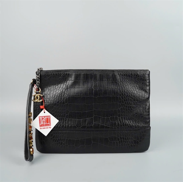 Túi Chanel clutch đen (28143319) sz27 KG+