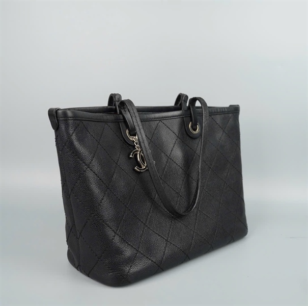 Túi Chanel tote đen (19255698) có lót form sz32 KG+