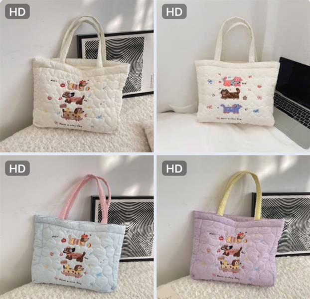 Túi tote phao chú chó -mèo 88,4k/c (lố 3)