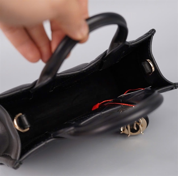 Túi Dior Tote đen (62-MA-0224) sz21 (HC) +