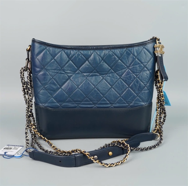 Túi Chanel Gab xanh (A-T-Tag) (27198816) sz26 KG+