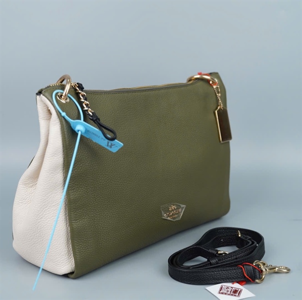 Túi Coach xanh trắng sz31 (A-T) KG+