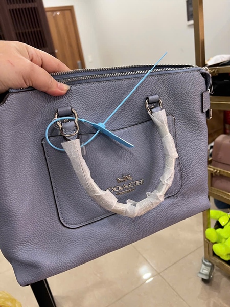 Túi Coach xanh kèm charm (A-T) sz32 KG+