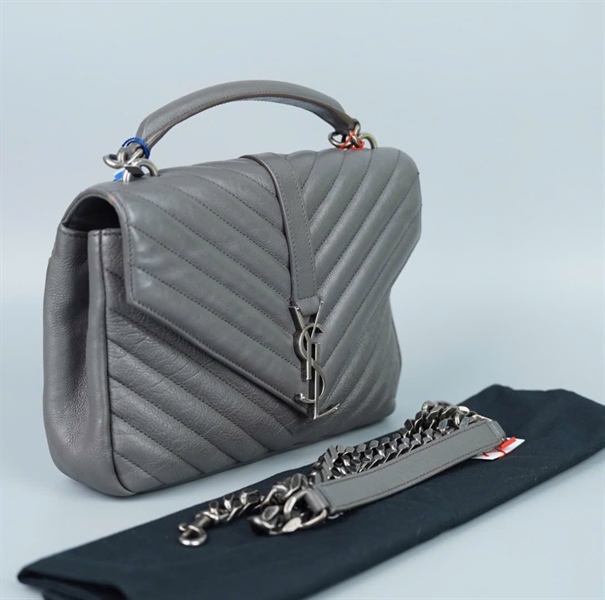 Túi YSL xám sz25 (A-T-tag) KG+