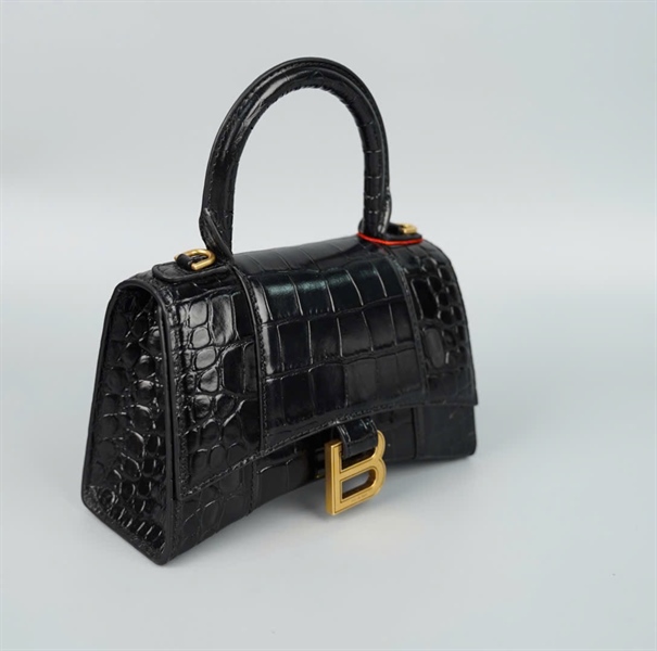 Túi Balenciaga Hourglass đen sz19 (A-T) KG+