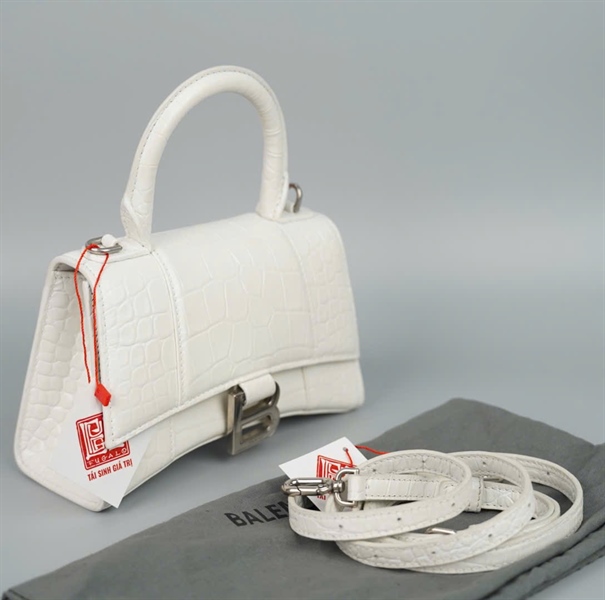 Túi Balenciaga handle trắng sz19 (A-T) KG+