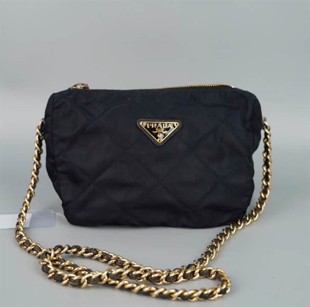 Túi Prada xanh đen sz22 (A-T) KG+