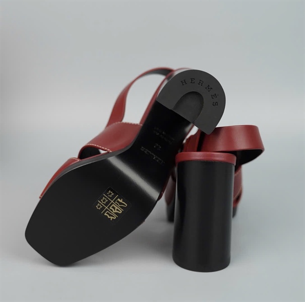Giày Hermes đỏ sz36 cao 10P (A-T) KG+