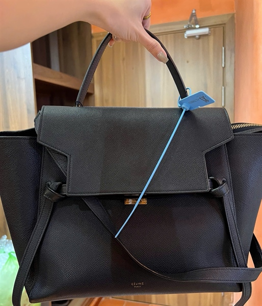 Túi Celine màu đen sz28 (A-T) KG+