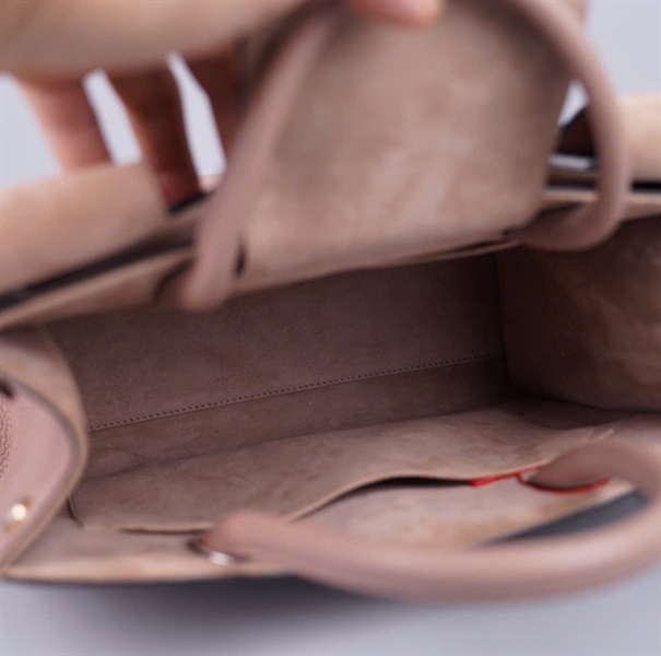 Túi Dior handle màu nude (A-T-TAG) sz30 KG+