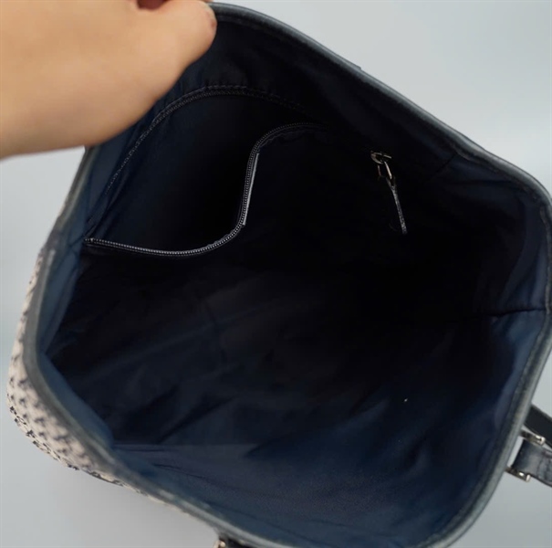 Túi Dior tote xám xanh sz30 (A-T) KG+