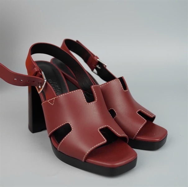 Giày Hermes đỏ sz36 cao 10P (A-T) KG+