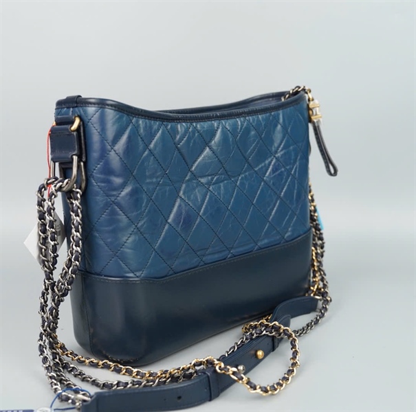 Túi Chanel Gab xanh (A-T-Tag) (27198816) sz26 KG+