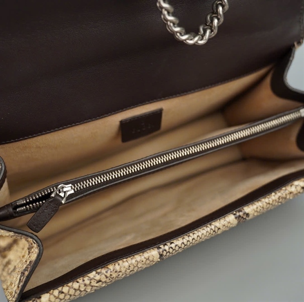 Túi GG Dionysus xám thêu hình (A-T) KG+