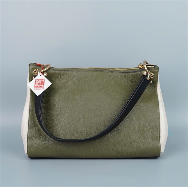 Túi Coach xanh trắng sz31 (A-T) KG+