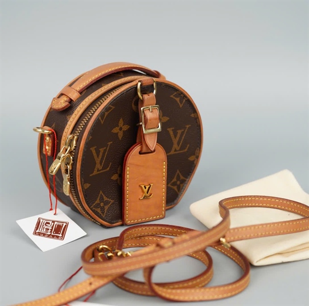 Túi LV Boite hoa nâu tròn sz13 (A-T) KG+