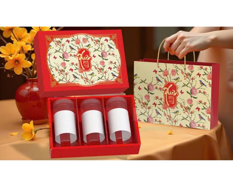 Bộ túi hộp tết Xuân Phú Quý 6B