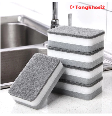 Set 3 miếng rửa chén xám