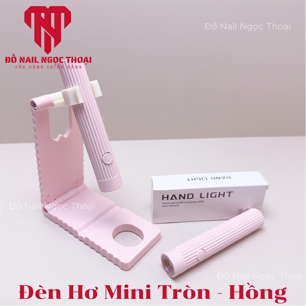 Đèn Hơ Mini Tròn - Hồng