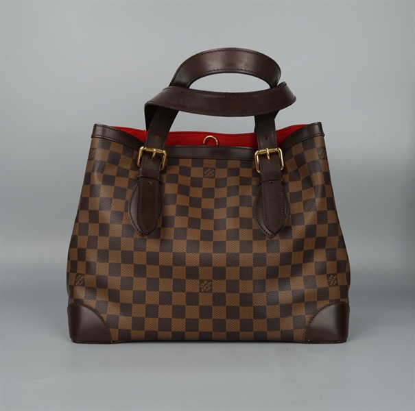 Túi LV Hampstead ô vuông nâu có lót form sz34 +