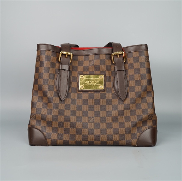Túi LV Hampstead ô vuông nâu có lót form sz34 +