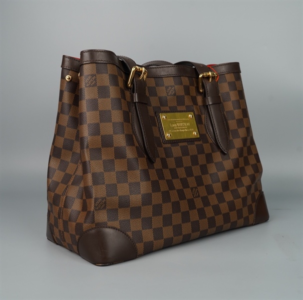 Túi LV Hampstead ô vuông nâu có lót form sz34 +