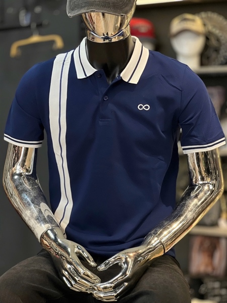 Thun Cổ CMQC- M12 Xanh đương viên Trắng logo CMDN