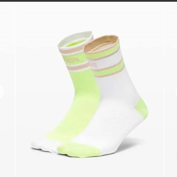 Lulu-socks mid crew set 2 - green