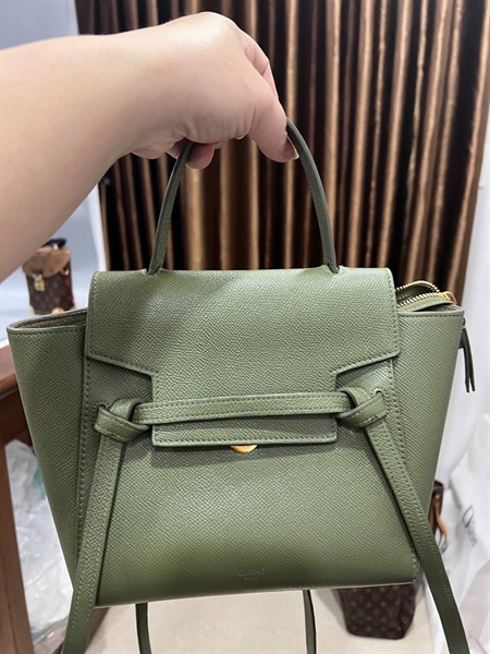 Túi Celine xanh rêu sz20 (LTB) KG+