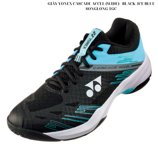 (JP) GIÀY YONEX SHB CASCADE ACCEL (WIDE) - (381) BLACK/ ICE BLUE