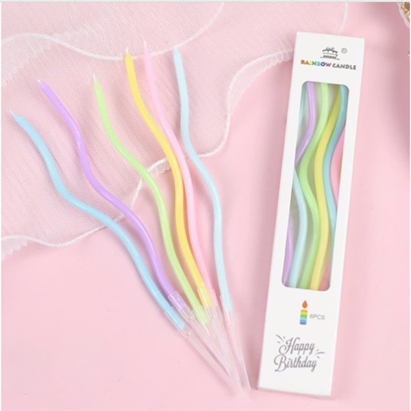 Nến sóng dài màu Pastel