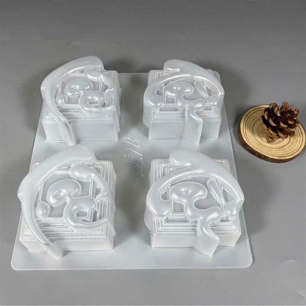Khuôn rau câu nhựa Tài Lộc vuông