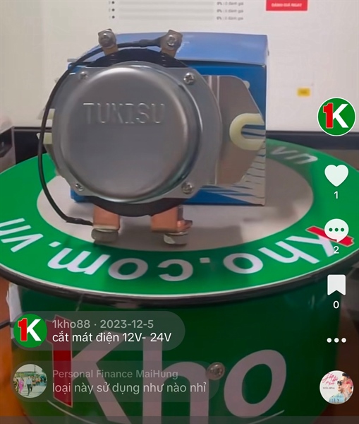 Cắt mát điện 12V