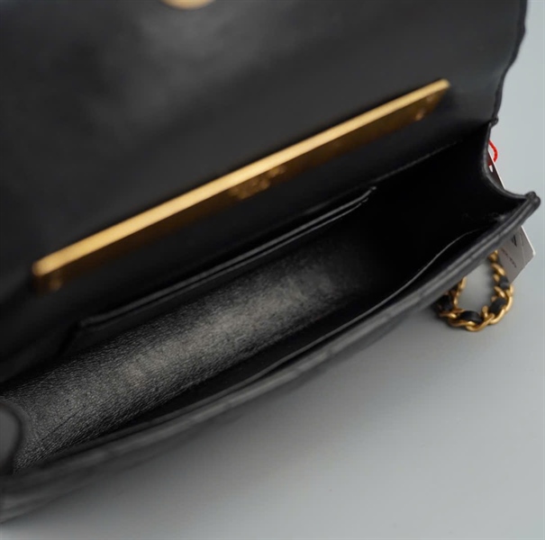 Túi Chanel Handle đen (CK8AKLP1) sz18 (HC)+