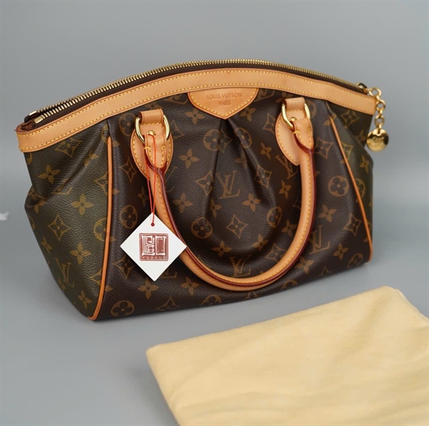 Túi LV handle hoa nâu viền vàng (AR4180) sz29 KG+