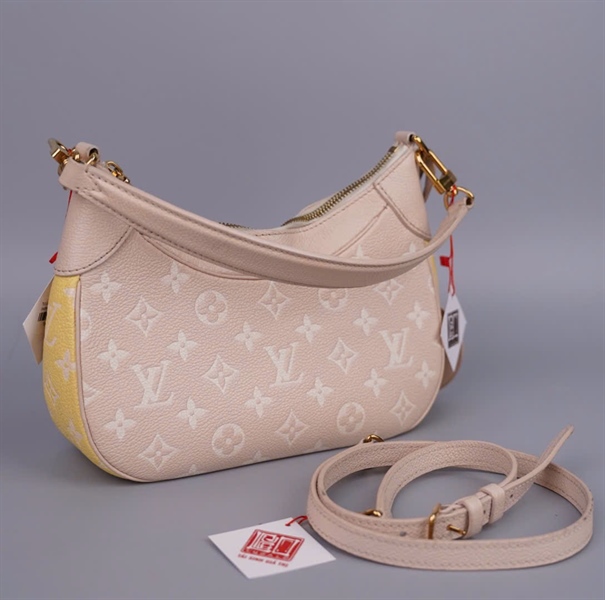 Túi LV kẹp nách hoa 3 màu (nude- hồng- vàng) 2 strap (HC)+