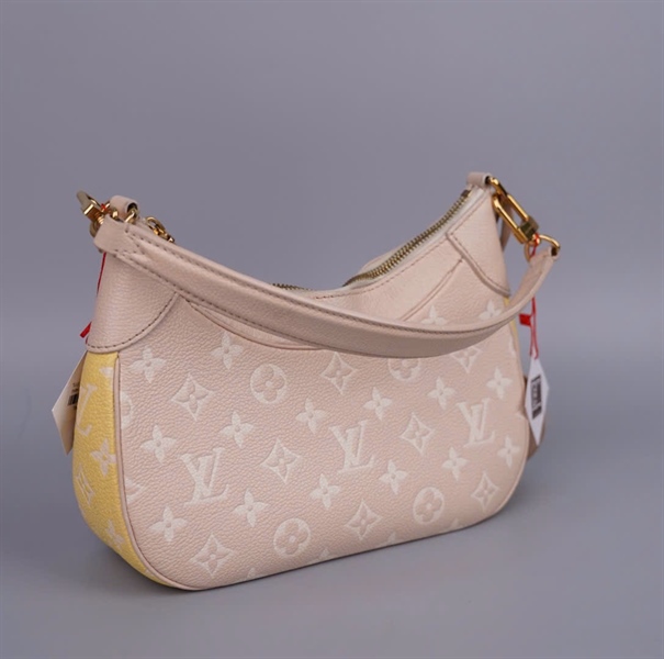 Túi LV kẹp nách hoa 3 màu (nude- hồng- vàng) 2 strap (HC)+