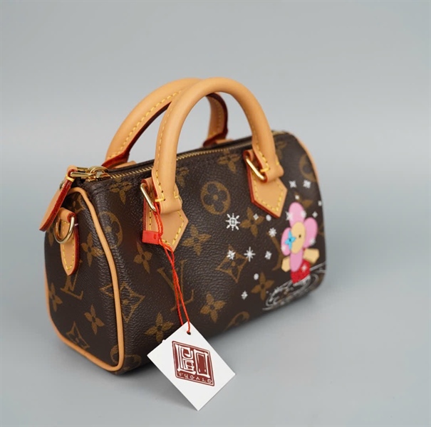 Túi LV Speedy hoa nâu in hình (TY3273) sz16 (HC)+