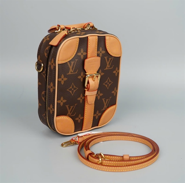 Túi LV hình hộp hoa nâu (SF3139) sz14 (HC)+